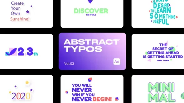 Videohive Abstract Typo 03 for After Effects 43752475 1 Videohive Abstract Typo 03 for After Effects 43752475