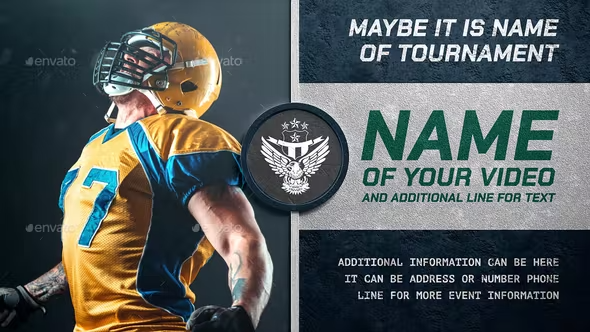 Videohive American Football Intro 43355935 1 Videohive American Football Intro 43355935