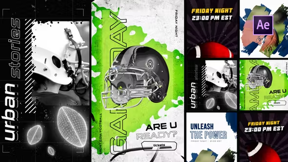 Videohive American Football Posts and Stories 43479425 1 Videohive American Football Posts and Stories 43479425