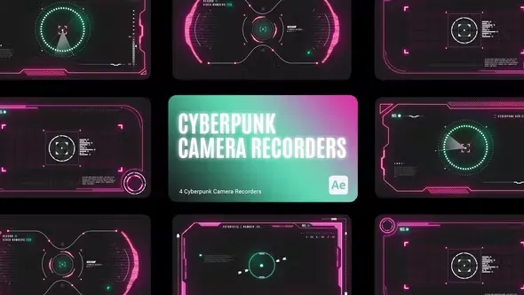 Videohive Cyberpunk HUD Camera Recorder for After Effects 43779924 1 Cyberpunk HUD Camera Recorder for After Effects