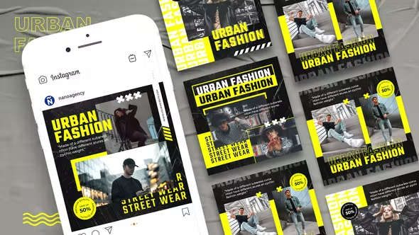 Videohive Fashion Urban Instagram Post Template 43383823 1 Videohive Fashion Urban Instagram Post Template 43383823
