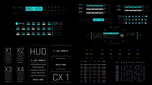 Videohive HUD Text Elements 43424241 1 Videohive HUD Text Elements 43424241