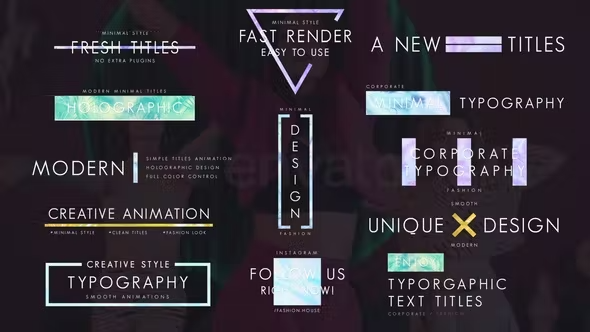 Videohive Holographic Materials Pack 43482745 1 Videohive Holographic Materials Pack 43482745