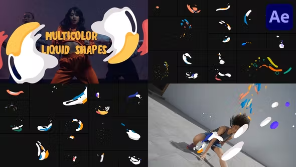 Videohive Multicolor Liquid Shapes for After Effects 43466830 1 Videohive Multicolor Liquid Shapes for After Effects 43466830