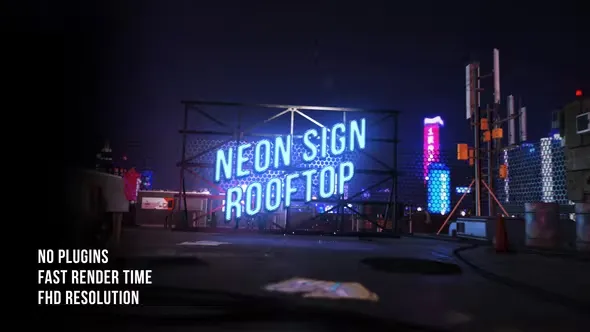 Videohive Neon Rooftop Logo Reveal 43713623 1 Videohive Neon Rooftop Logo Reveal 43713623
