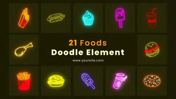 Videohive Tasty Foods Doodle Element Pack 43803515 1 Videohive Tasty Foods Doodle Element Pack 43803515