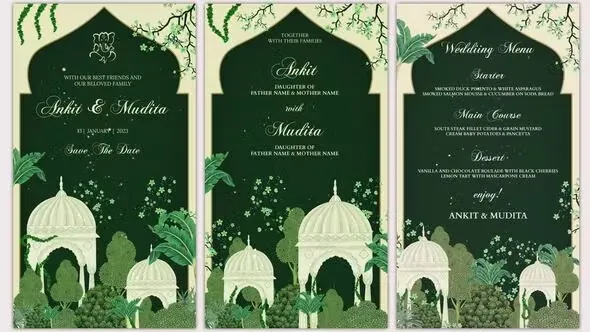 Videohive Unique wedding Invitation Traditional theme Card 43806515 1 Videohive Unique wedding Invitation Traditional theme Card 43806515