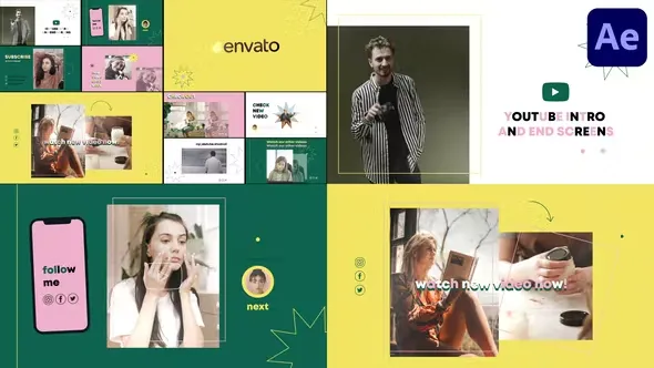 Videohive Youtube End Screens for After Effects 43647675 1 Youtube End Screens for After