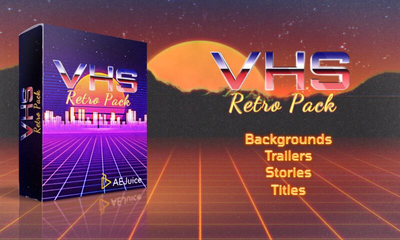 AEJuice VHS Retro Pack for After Effects and Premiere Pro 1 AEJuice VHS Retro Pack for After Effects and Premiere Pro