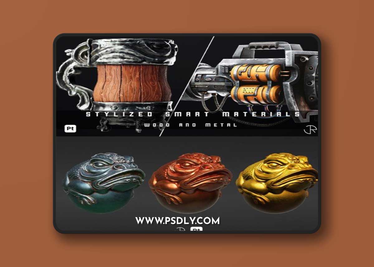 Artstation - Stylized Smart Materials Wood & Metal Vol 02 1 Artstation - Stylized Smart Materials Wood & Metal Vol 02