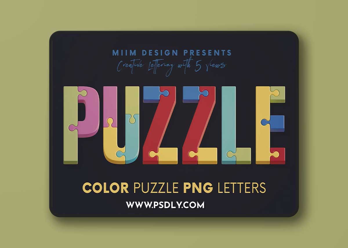Creativemarket - Color Puzzle - 3D Lettering 12701022 1 Creativemarket - Color Puzzle - 3D Lettering 12701022