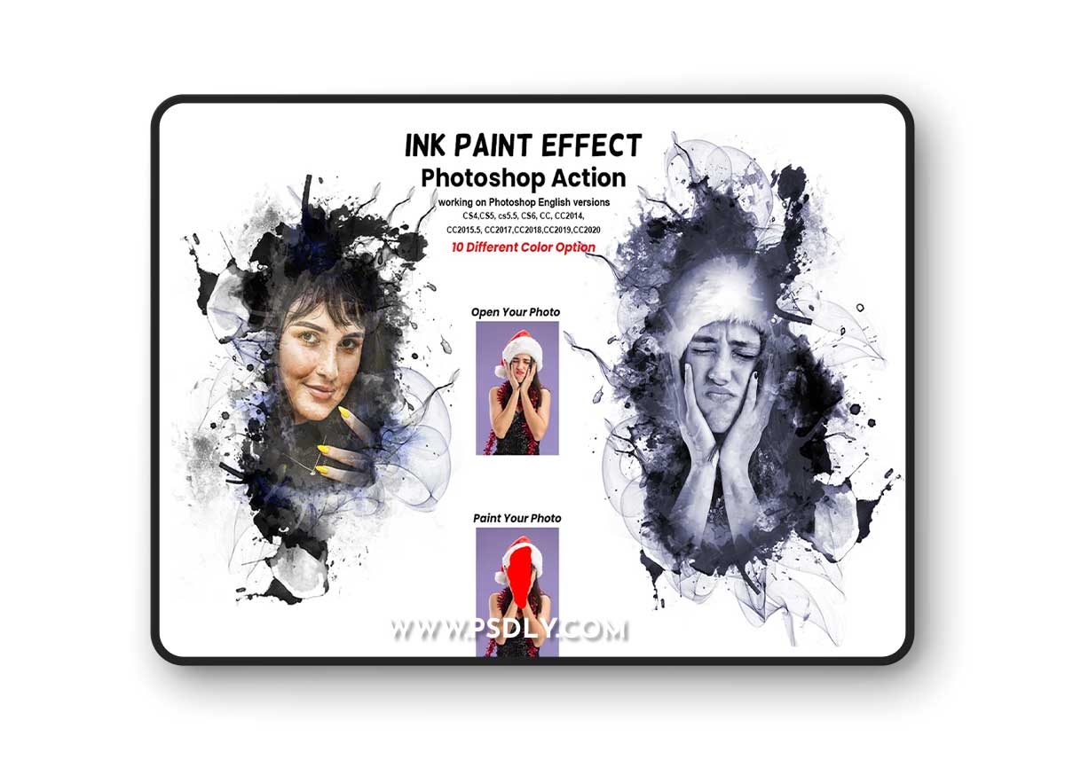 Creativemarket - Ink Paint Effect Photoshop Action 13423281 1 Creativemarket - Ink Paint Effect Photoshop Action 13423281