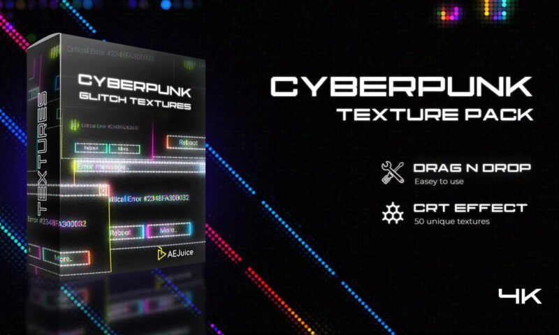 AEJuice Cyberpunk Glitch Texture Pack 1 AEJuice Cyberpunk Glitch Texture Pack