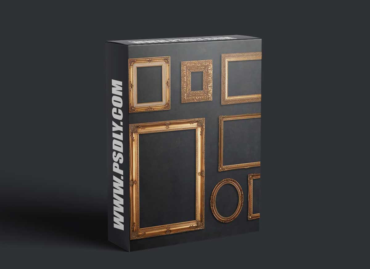The Portrait Masters - Gold on Black Gallery Wall & Frames 1 The Portrait Masters - Gold on Black Gallery Wall & Frames