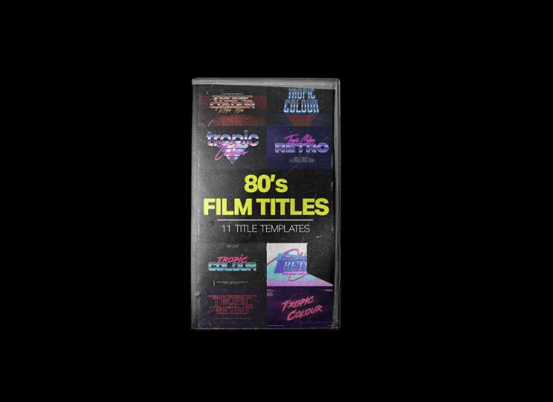 Tropic Colour - 80S RETRO FILM TITLES 1 Tropic Colour - 80S RETRO FILM TITLES
