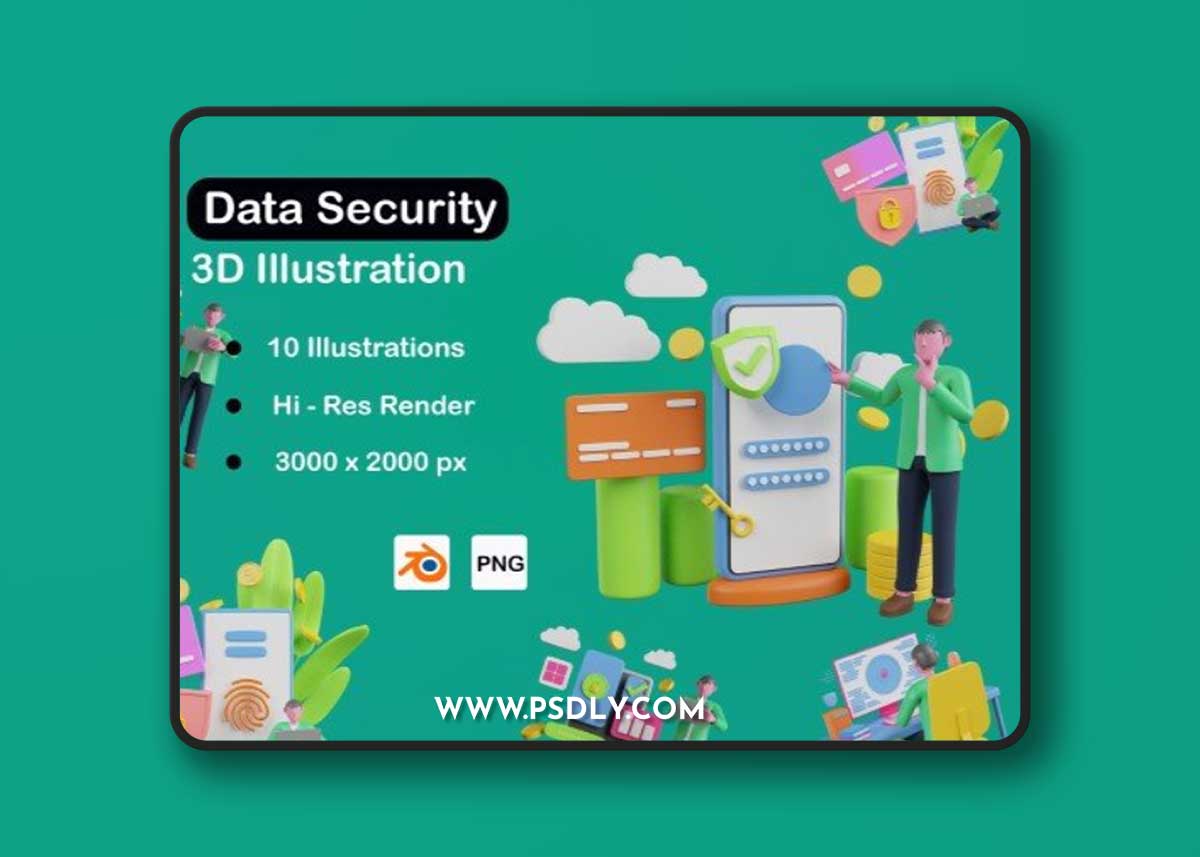 UI8 - 3D Data Security Pack 1 UI8 - 3D Data Security Pack