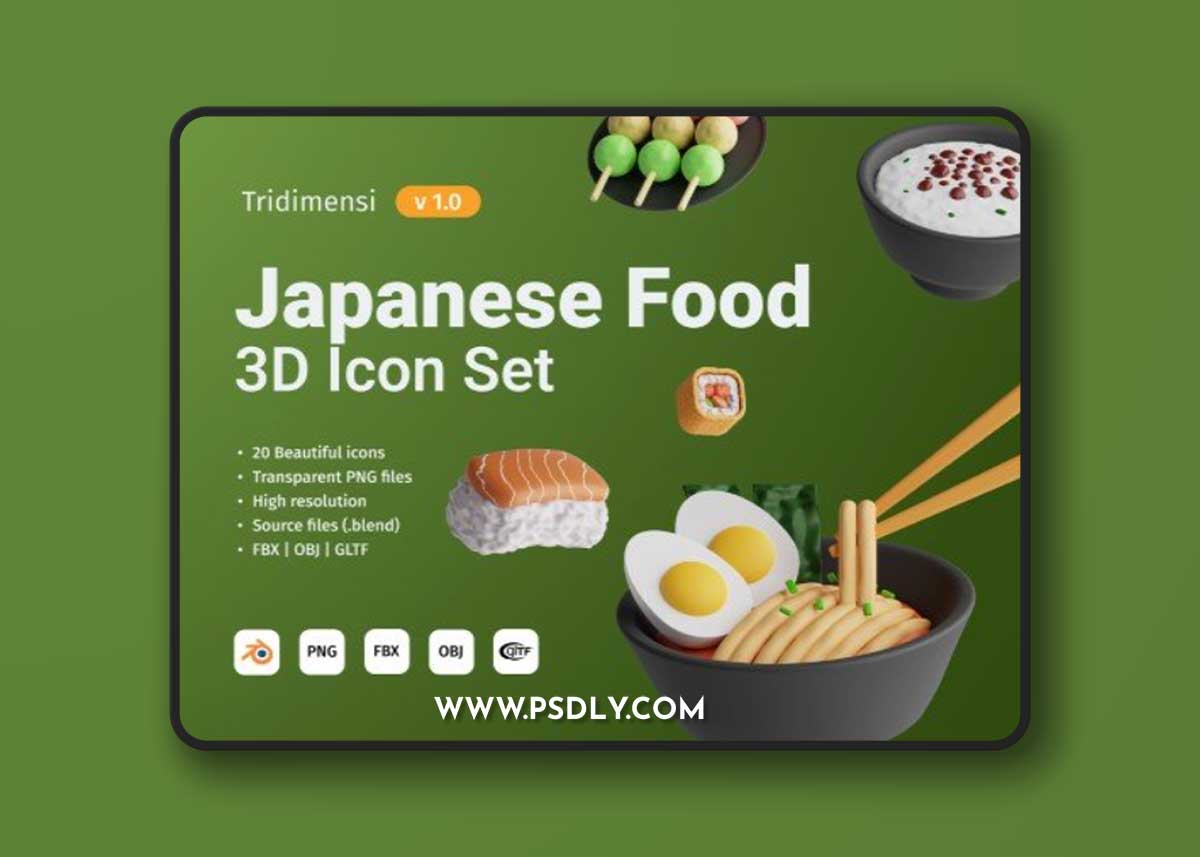 UI8 - 3D Japanese Food V1 1 UI8 - 3D Japanese Food V1