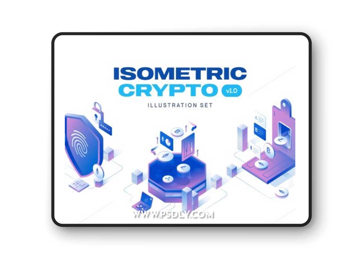 UI8 - Currency - Cryptocurrency Isometric Illustration Set 1 UI8 - Currency - Cryptocurrency Isometric Illustration Set
