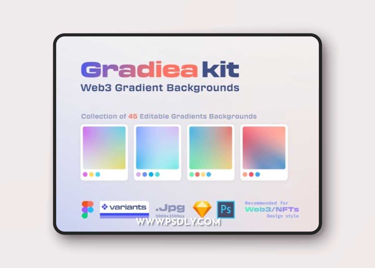 UI8 - Gradiea Kit - Web3 Gradient Backgrounds 1 UI8 - Gradiea Kit - Web3 Gradient Backgrounds