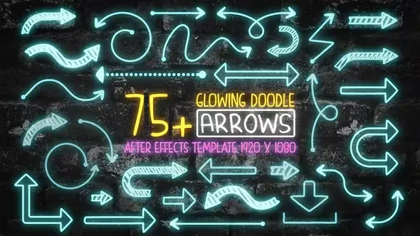 Videohive 75 Glowing Doodle Arrow Pack After Effects 43939027 1 Videohive 75 Glowing Doodle Arrow Pack After Effects 43939027