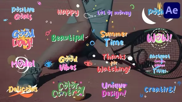 Videohive Abstract Cartoon Colorful Titles for After Effects 44392324 1 Videohive Abstract Cartoon Colorful Titles for After Effects 44392324
