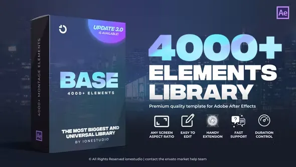 Videohive - BASE | Transitions and Motion Graphics for After Effects V3 - 31018620 1 BASE | Transitions and Motion Graphics for After Effects V3