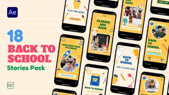 Videohive Back To School Stories Pack For After Effects 43887980 1 Videohive Back To School Stories Pack For After Effects 43887980