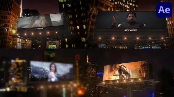 Videohive Billboard In Night City for After Effects 44390718 1 Videohive Billboard In Night City for After Effects 44390718