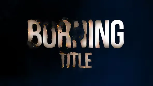 Videohive Burning Titles 43852563 1 Videohive Burning Titles 43852563