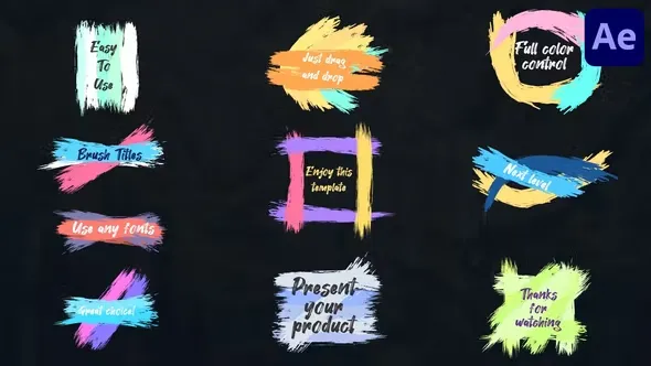 Videohive Colorful Brush Strokes Titles for After Effects 44086126 1 Colorful Brush Strokes Titles for After Effects