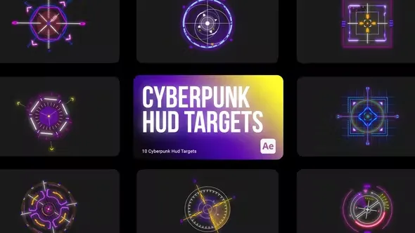 Videohive Cyberpunk HUD Targets for After Effects 43960966 1 Videohive Cyberpunk HUD Targets for After Effects 43960966