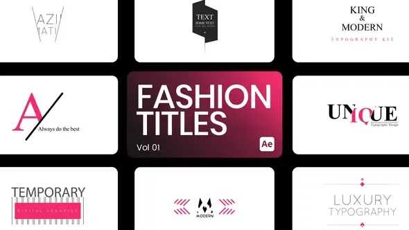 Videohive Fashion Titles 01 for After Effects 44036836 1 Videohive Fashion Titles 01 for After Effects 44036836