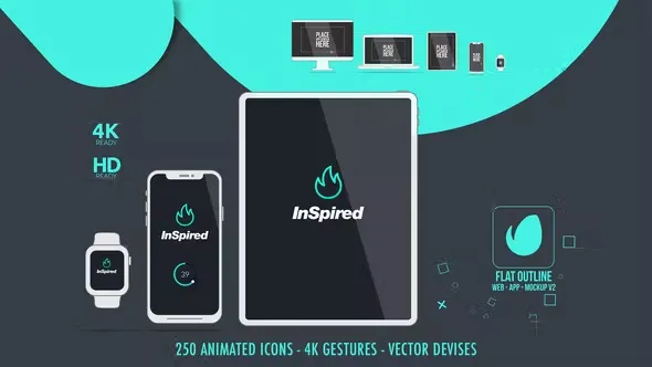 Videohive Flat Outline Web App Mock-Up v2 18132775 1 Videohive Flat Outline Web App Mock-Up v2 18132775