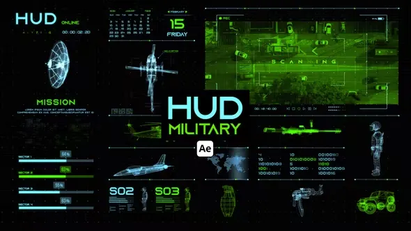 Videohive HUD Military for After Effects 44657304 1 Videohive HUD Military for After Effects 44657304