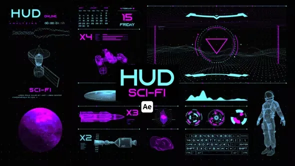 Videohive HUD Sci-Fi for After Effects 44657441 1 Videohive HUD Sci-Fi for After Effects 44657441