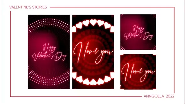 Videohive Happy Valentines Day Greeting Card + Stories 42367077 1 Videohive Happy Valentines Day Greeting Card + Stories 42367077