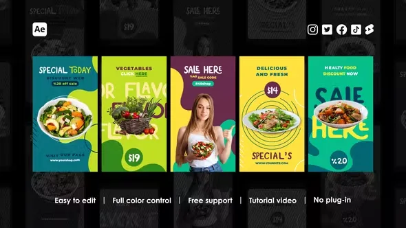 Videohive Healthy Food Instagram Reels 44160096 1 Healthy Food Instagram Reels