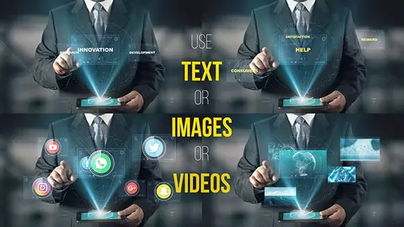 Videohive Hologram Businessman Screens 19494120 1 Videohive Hologram Businessman Screens 19494120