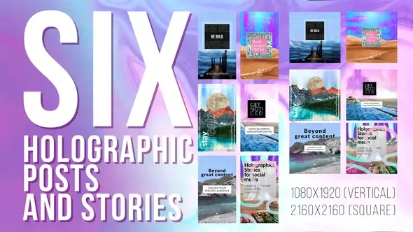 Videohive Holographic Posts and Stories 44065209 1 Videohive Holographic Posts and Stories 44065209