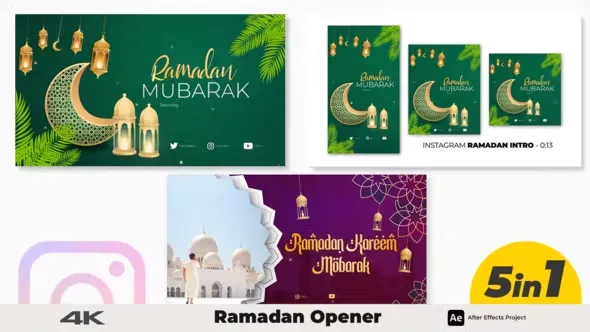 Videohive Ramadan Opener 5 in 1 43988778 1 Ramadan Opener 5 in 1