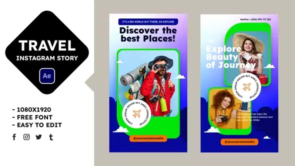 Videohive Travel Instagram Story 43498171 1 Videohive Travel Instagram Story 43498171