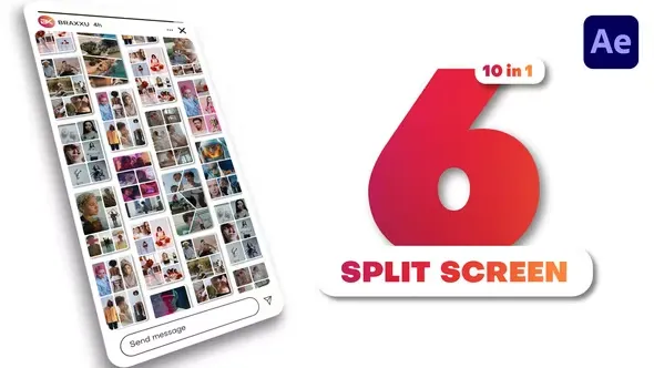 Videohive Vertical Multiscreen - 6 Split Screen 44222418 1 Vertical Multiscreen - 6 Split Screen