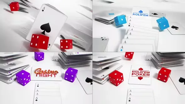 White Playing Cards Online Logo Reveals