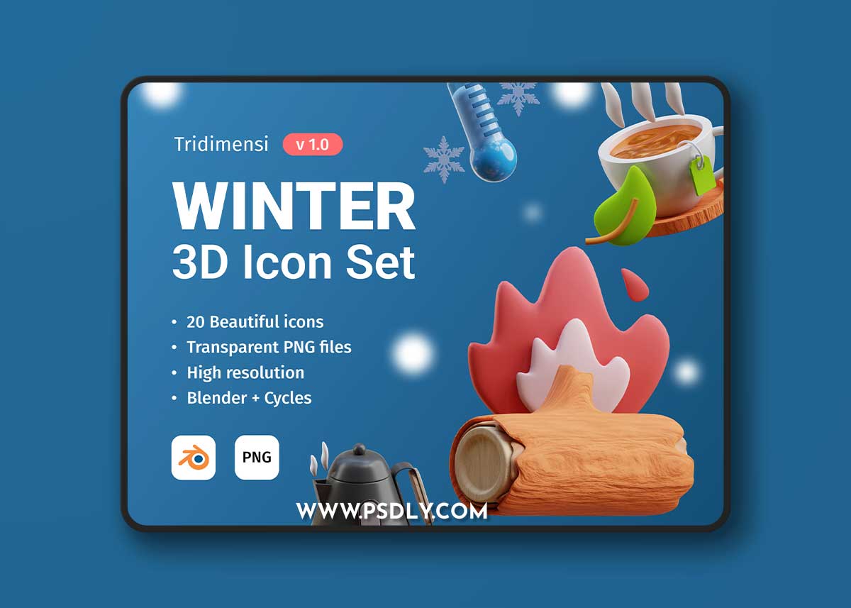 3D Winter Transparent PNG 1 3D Winter Transparent PNG