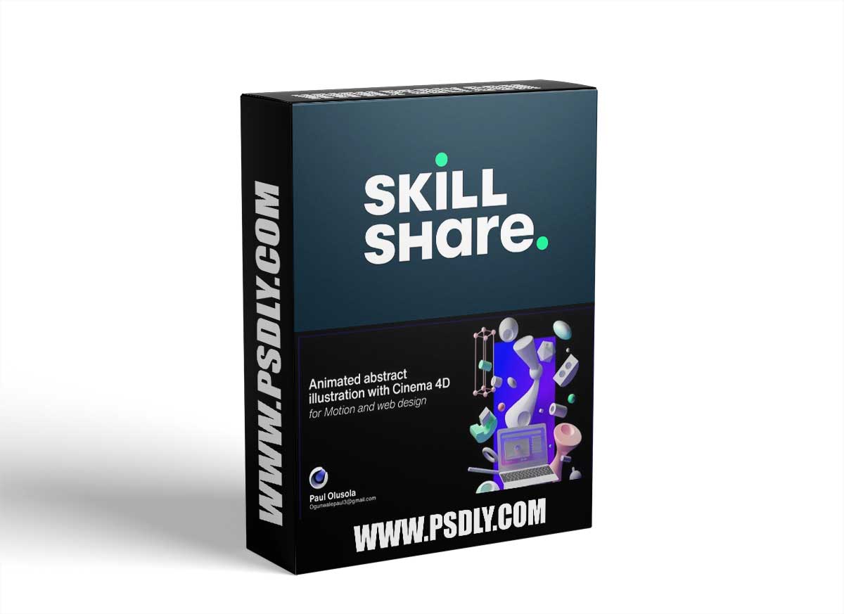 Animated abstract illustration with Cinema 4D for Motion and web design 1 Animated abstract illustration with Cinema 4D for Motion and web design