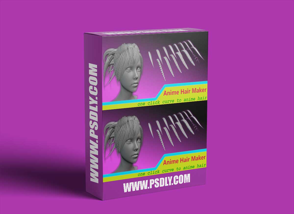 Anime Hair Maker 1.5 33 for Blender 1 Blender Plugin - Anime Hair Maker