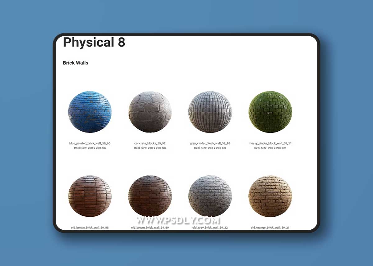 CGAxis – Physical 8 XXL PBR Textures Collection 1 CGAxis – Physical 8 XXL PBR Textures Collection