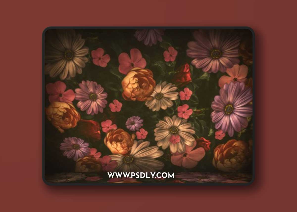 FOCUS with CA Nail - Vintage Floral Wall & Floor Digital Backgounds 1 FOCUS with CA Nail - Vintage Floral Wall & Floor Digital Backgounds