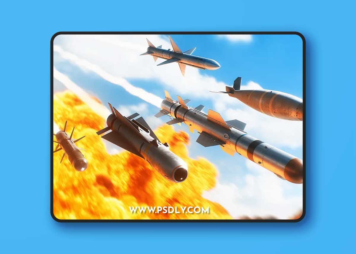 Footagecrate - Production Crate Missiles 1 Footagecrate - Production Crate Missiles