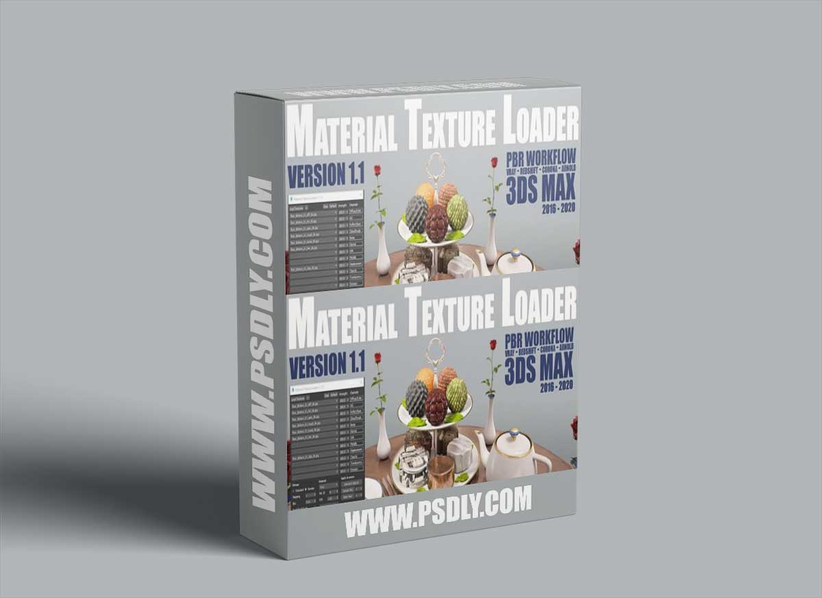 Material Texture Loader 1.7.10 for 3Ds Max 2016 - 2023 1 Material Texture Loader 1.7.10 for 3Ds Max 2016 - 2023